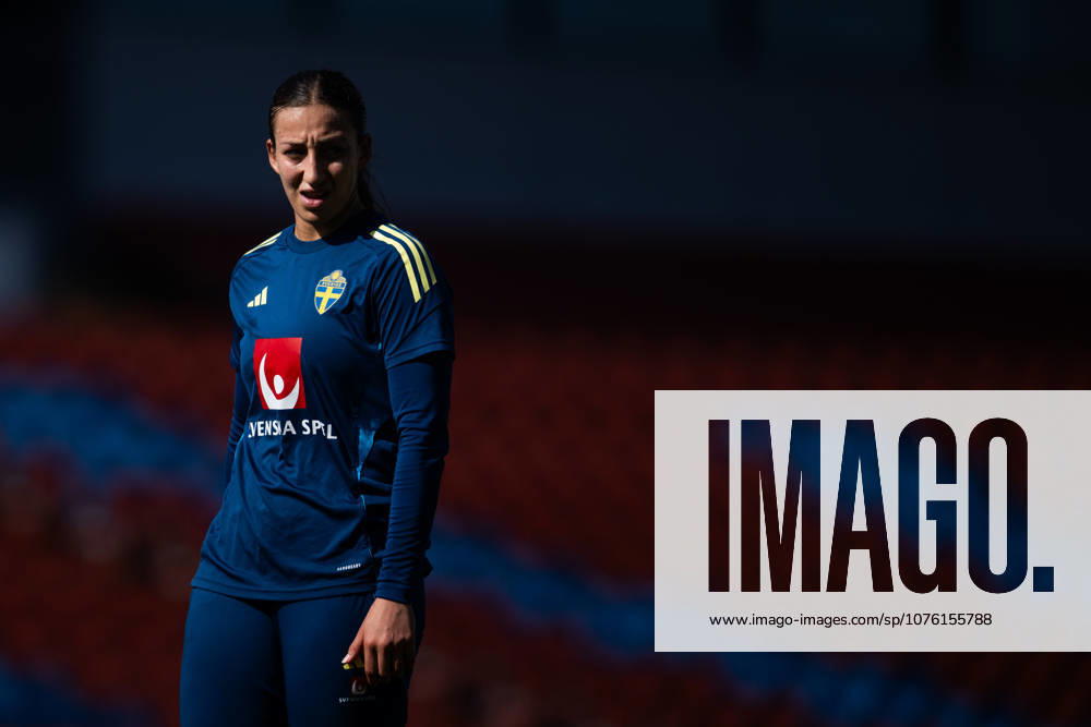 Rosa Kafaji of the Swedish women s national football team during a training session on April 16, 2026 in Gothenburg Photo Mathias Bergeld BILDBYRAN code MB MB1364 fotboll football soccer fotball vm kval kval fifa womens world cup qualifier qualifier träning practice training sverige sweden dam bbeng women kvinner