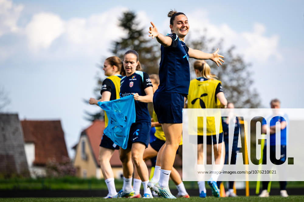Vilde Boe Risa of the Norwegian womens national football team during a training session on April 17, 2026 in Ptuj Photo Marius Simensen BILDBYRAN Cop 238 bbeng dam fifa women s world cup qualifier football fotball fotball norge norway practice soccer training trening träning
