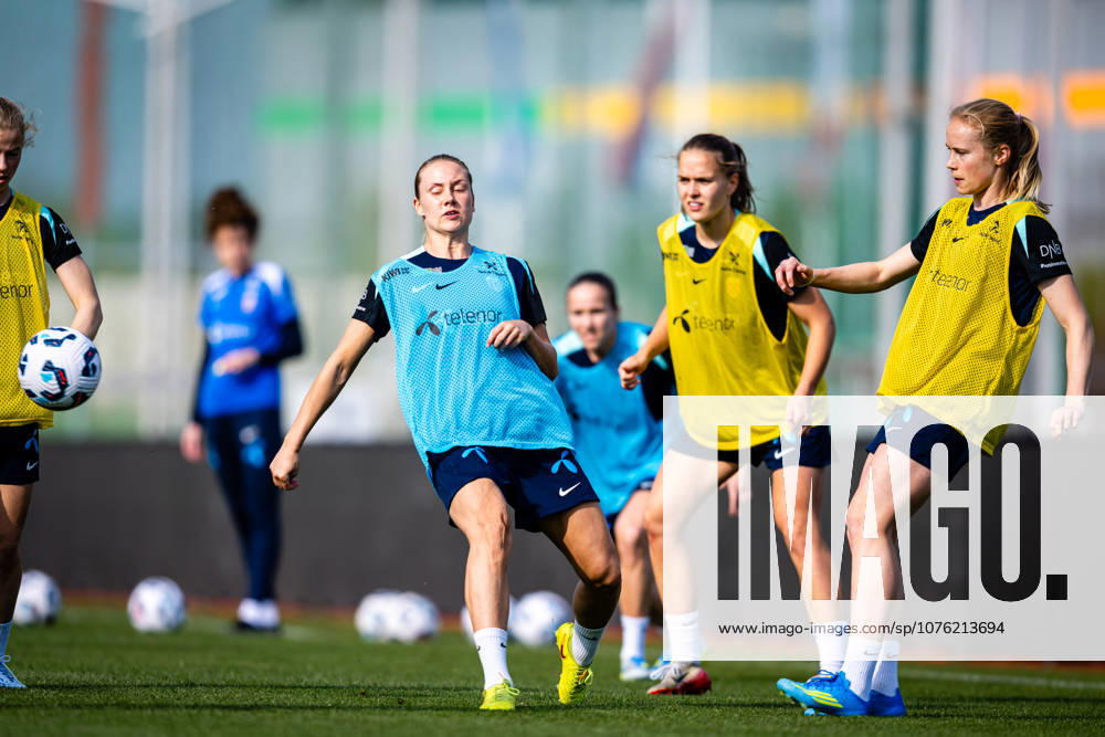 Julie Blakstad of the Norwegian womens national football team during a training session on April 17, 2026 in Ptuj Photo Marius Simensen BILDBYRAN Cop 238 bbeng dam fifa women s world cup qualifier football fotball fotball norge norway practice soccer training trening träning