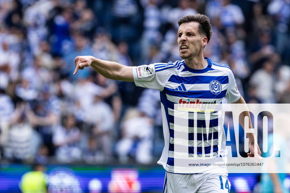 3 Liga MSV Duisburg TSG Hoffenheim II 18 04 2026 MSV Duisburg celebrates the goal, 3 1 by Conor Noß MSV Duisburg, 14 3 Liga MSV Duisburg TSG Hoffenheim II Schauinsland Reisen Arena, Duisburg, 18 04 2026 DFB regulations prohibit any use of photographs as image sequences and or quasi video