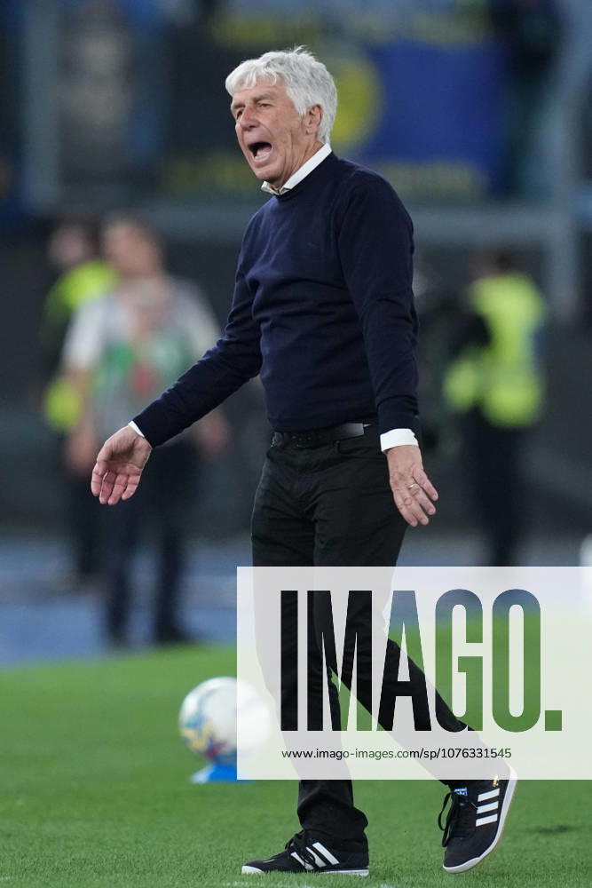 Romas head coach Gian Piero Gasperini during the Serie A EniLive soccer match between Roma and Atalanta at the Rome s Olympic stadium, Italy - Saturday April 18, 2026 - Soccer ( Photo by Alfredo Falcone LaPresse )