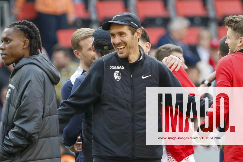 Julian Schuster SC Freiburg, Coach after the match , Germany, Soccer, 1 Bundesliga, Matchday 30, 2025 2026, SC Freiburg vs 1 FC Heidenheim, 19 04 2026, Freiburg im Breisgau Europa Park Stadion Germany