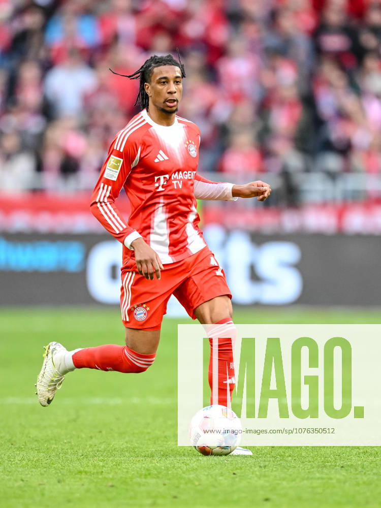 Michael Olise FC Bayern München in action, am Ball, Einzelaktion waehrend des spiels der Bundesliga zwischen FC Bayern München und VfB Stuttgart, Allianz Arena am 19 April 2026 in München, Germany Photo by Harry Langer DeFodi Images Michael Olise FC Bayern München controls the Ball during the Bundesliga match between FC Bayern München and VfB Stuttgart at Allianz Arena on April 19, 2026 in München, Germany Photo by Harry Langer DeFodi Images DFL regulations prohibit any use of photographs as image sequences and or quasi video Photo by Harry Langer DeFodi Images DFL regulations prohibit any use of photographs as image sequences and or quasi video