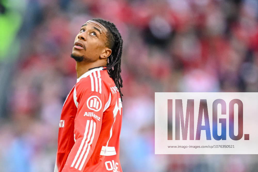 Michael Olise FC Bayern München Schaut waehrend des spiels der Bundesliga zwischen FC Bayern München und VfB Stuttgart, Allianz Arena am 19 April 2026 in München, Germany Photo by Harry Langer DeFodi Images Michael Olise FC Bayern München Looks on during the Bundesliga match between FC Bayern München and VfB Stuttgart at Allianz Arena on April 19, 2026 in München, Germany Photo by Harry Langer DeFodi Images DFL regulations prohibit any use of photographs as image sequences and or quasi video Photo by Harry Langer DeFodi Images DFL regulations prohibit any use of photographs as image sequences and or quasi video