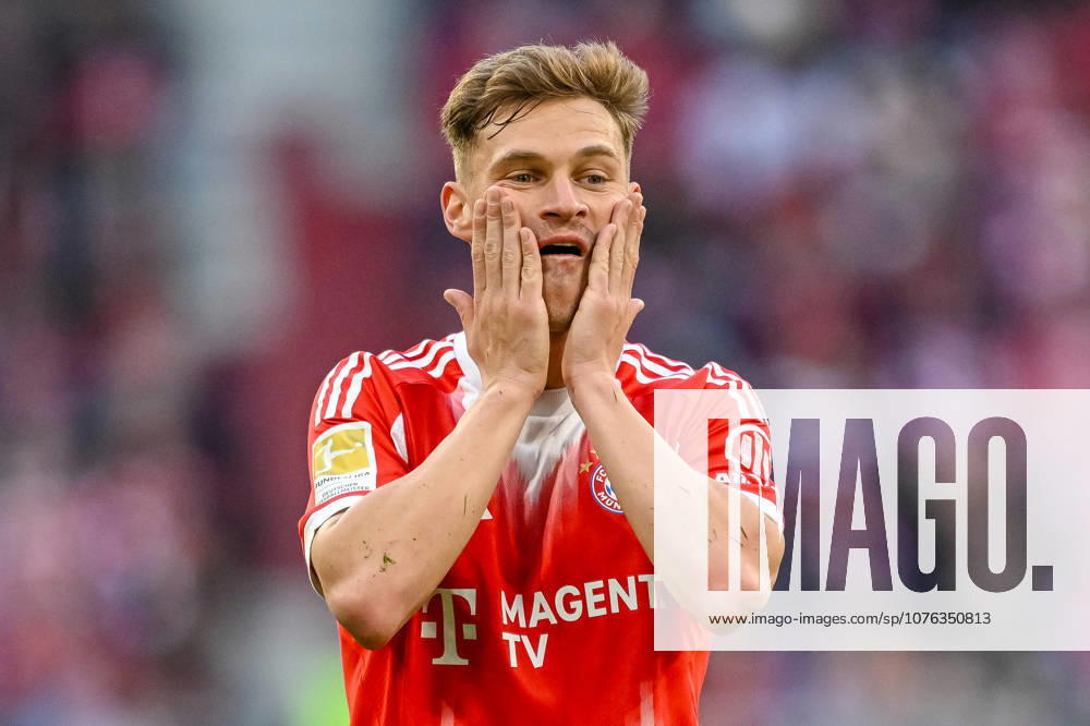 Joshua Kimmich FC Bayern Munich gestures, gestures during the Bundesliga match between FC Bayern Munich and VfB Stuttgart, Allianz Arena on April 19, 2026 in Munich, Germany Photo by Harry Langer DeFodi Images Joshua Kimmich FC Bayern Munich gestures during the Bundesliga match between FC Bayern Munich and VfB Stuttgart at Allianz Arena on April 19, 2026 in München, Germany Photo by Harry Langer DeFodi Images DFL regulations prohibit any use of photographs as image sequences and or quasi video Photo by Harry Langer DeFodi Images DFL regulations prohibit any use of photographs as image sequences and or quasi video