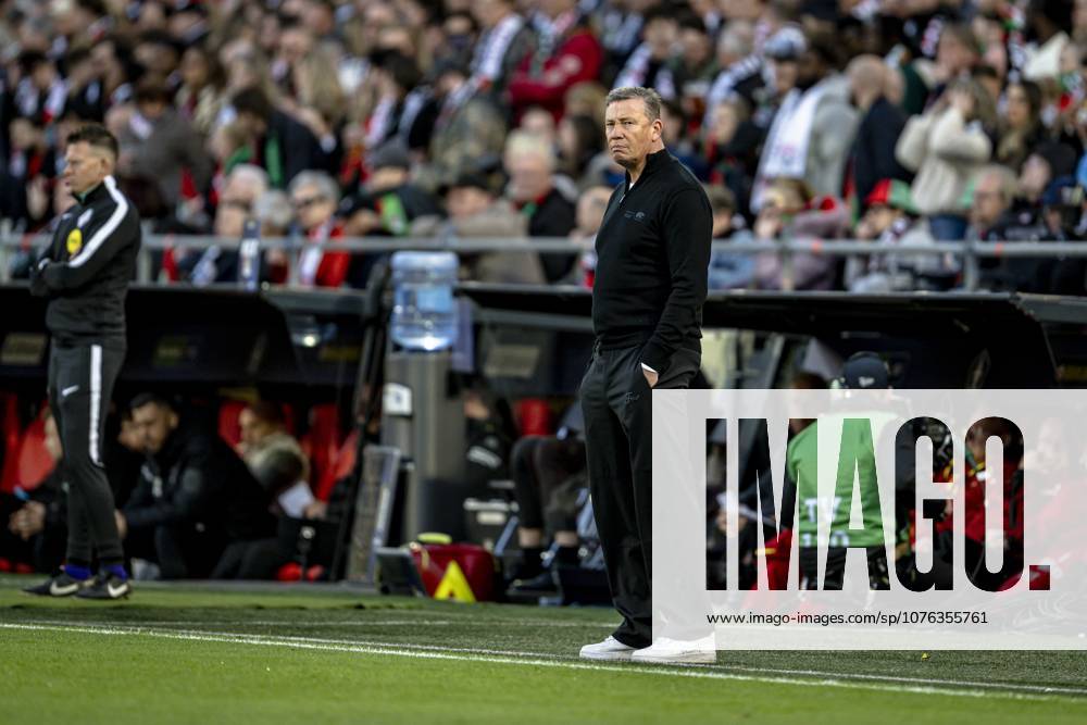 ROTTERDAM AZ Alkmaar coach Leeroy Echteld during the Eurojackpot KNVB Cup match between AZ and NEC in Rotterdam on April 19, 2026, at De Kuip stadium, Netherlands Photo by Stefan Koops EYE4IMAGES DeFodi Images