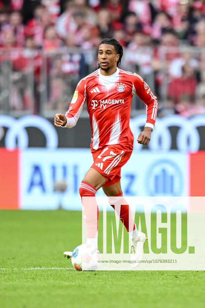 Michael Olise FC Bayern München in action, am Ball, Einzelaktion waehrend des spiels der Bundesliga zwischen FC Bayern München und VfB Stuttgart, Allianz Arena am 19 April 2026 in München, Germany Photo by Harry Langer DeFodi Images Michael Olise FC Bayern München controls the Ball during the Bundesliga match between FC Bayern München and VfB Stuttgart at Allianz Arena on April 19, 2026 in München, Germany Photo by Harry Langer DeFodi Images DFL regulations prohibit any use of photographs as image sequences and or quasi video Photo by Harry Langer DeFodi Images DFL regulations prohibit any use of photographs as image sequences and or quasi video