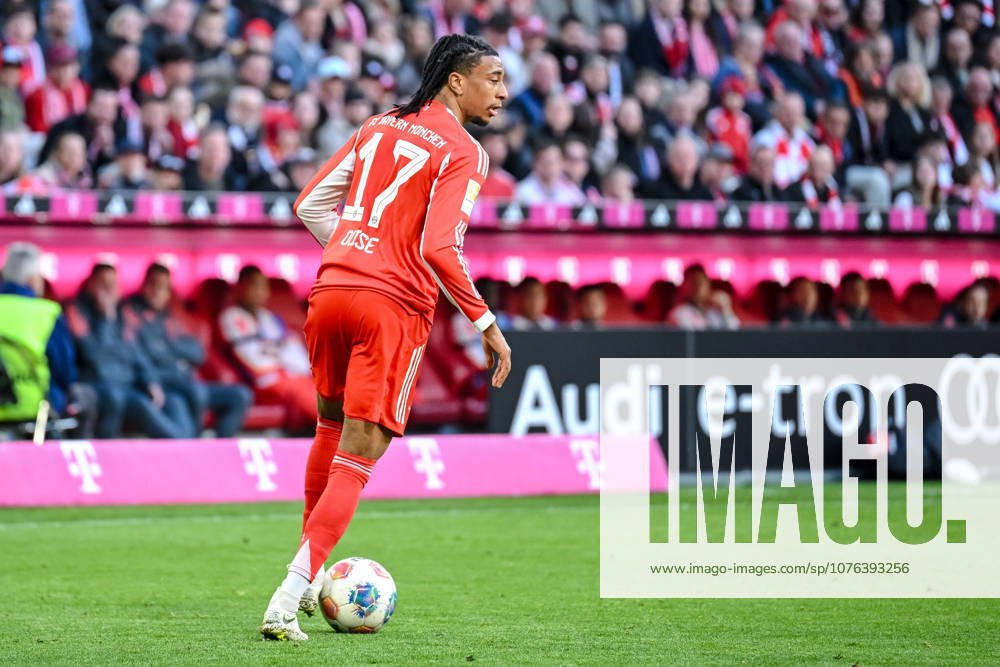 Michael Olise FC Bayern München in action, am Ball, Einzelaktion waehrend des spiels der Bundesliga zwischen FC Bayern München und VfB Stuttgart, Allianz Arena am 19 April 2026 in München, Germany Photo by Harry Langer DeFodi Images Michael Olise FC Bayern München controls the Ball during the Bundesliga match between FC Bayern München and VfB Stuttgart at Allianz Arena on April 19, 2026 in München, Germany Photo by Harry Langer DeFodi Images DFL regulations prohibit any use of photographs as image sequences and or quasi video Photo by Harry Langer DeFodi Images DFL regulations prohibit any use of photographs as image sequences and or quasi video