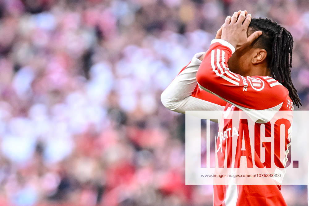 Michael Olise FC Bayern Munich gestures, gestures during the Bundesliga match between FC Bayern Munich and VfB Stuttgart, Allianz Arena on April 19, 2026 in Munich, Germany Photo by Harry Langer DeFodi Images Michael Olise FC Bayern Munich gestures during the Bundesliga match between FC Bayern Munich and VfB Stuttgart at Allianz Arena on April 19, 2026 in München, Germany Photo by Harry Langer DeFodi Images DFL regulations prohibit any use of photographs as image sequences and or quasi video Photo by Harry Langer DeFodi Images DFL regulations prohibit any use of photographs as image sequences and or quasi video