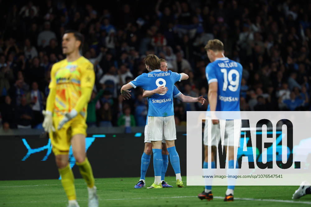 Napolis Kevin De Bruyne celebrates after scoring goal 3-0 during the Serie A soccer match between Napoli and Cremonese at the Diego Armando Maradona Stadium in Naples, southern italy - Friday , April 24 , 2026. - Soccer .