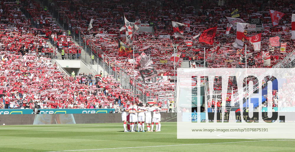 Sinsheim , Bundesliga TSG 1899 Hoffenheim vs VfB Stuttgart , VfB fans in Hoffenheim , All in red