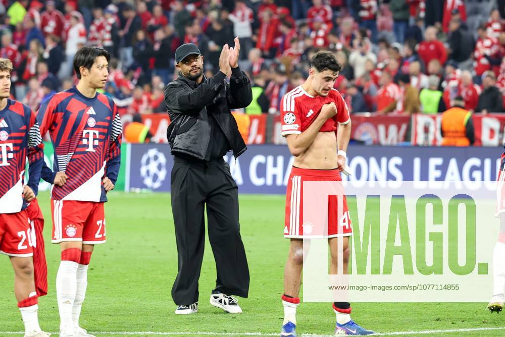 Disappointment for head coach Vincent Kompany FC Bayern Muenchen , FC Bayern Muenchen vs Paris Saint Germain, Football, UEFA, Champions League, semi-final, second leg, 06 05 2026 Muenchen Bayern Germany