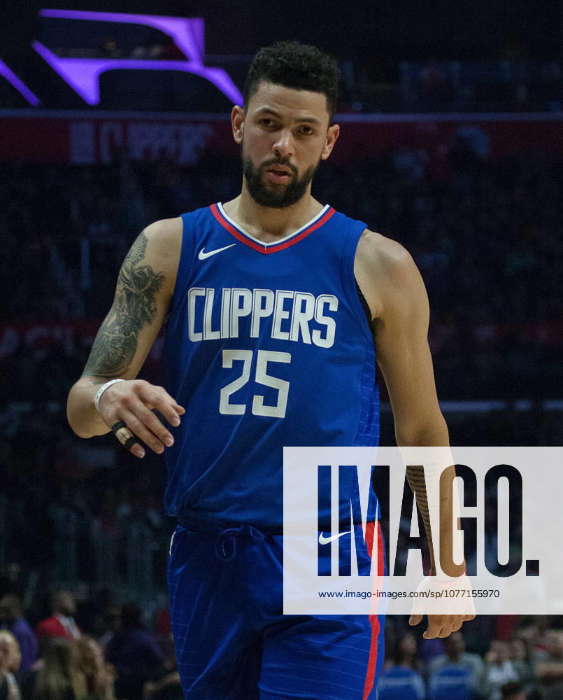 Los Angeles, California, U.S - Austin Rivers 25 of the Los Angeles Clippers during their NBA, Basketball Herren, USA game with the Detroit Pistons on Saturday October 28, 2017 at the Staples Center in Los Angeles, California. Clippers vs Pistons.