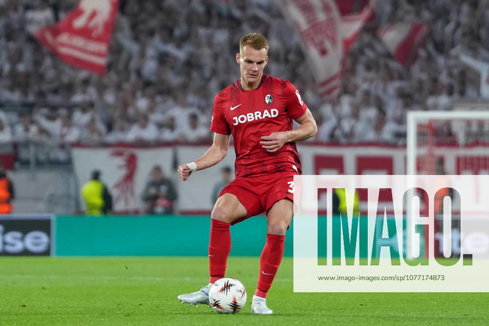 Philipp Lienhart SC Freiburg, 03 on the ball , Germany, Football, UEFA Europa League, semi-final, second leg, 2025 2026, SC Freiburg vs SC Braga, 07 05 2026, Europa Park Stadion, Freiburg Europa Park Stadion Baden Württemberg Germany