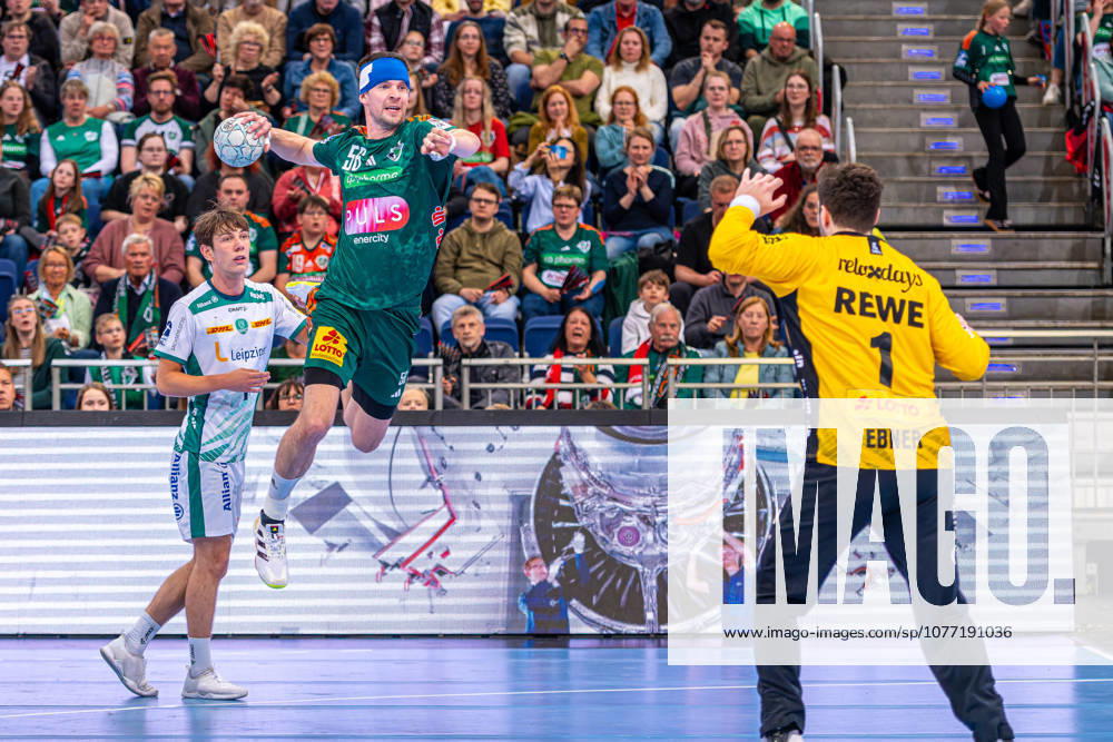 Hannes Feise TSV Hannover Burgdorf, No. 56 v l , TSV Hannover Burgdorf green against SC DHfK Leipzig white on matchday 31 of the 2025 2026 season in the DAIKIN Handball Bundesliga 08 05 2026, ZAG Arena Hannover, GER ,