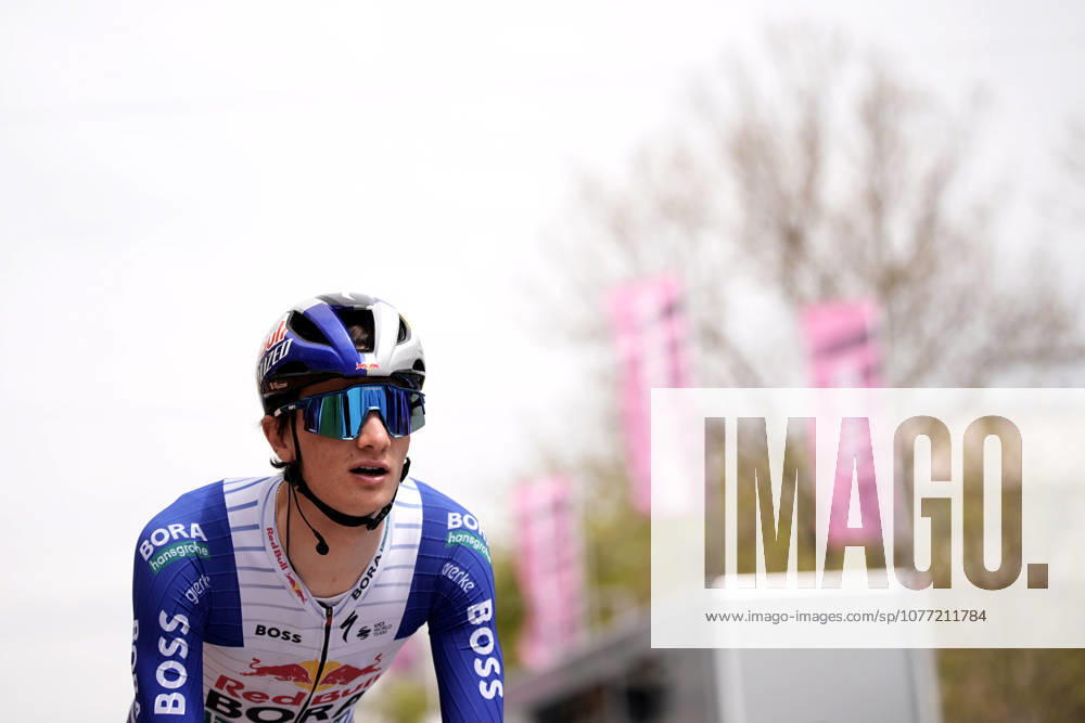 Italys Giulio Pellizzari of Red Bull - Bora - Hansgrohe during Stage 2 of the Giro dItalia, from Burgas to Veliko Tarnovo, Bulgaria, Saturday
