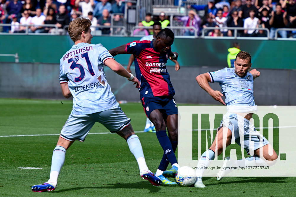 Cagliari s Paul Mendy in action during the Serie A soccer match between Cagliari Calcio and Udinese at the Unipol Domus in Cagliari, Sardinia - Saturday 9th May. - Soccer