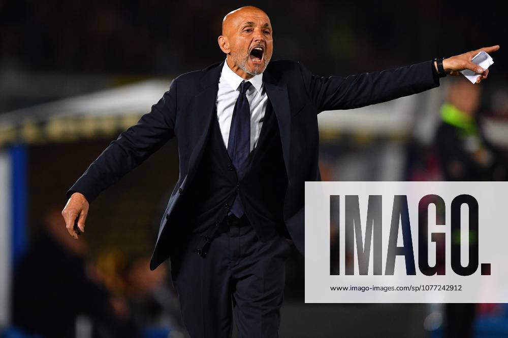 Juventus FC s head coach Luciano Spalletti reacts during the Serie A Enilive matchday 36 match between US Lecce and Juventus FC at the Via del Mare Stadium in Lecce, Italy, Saturday, May 9, 2026. (Credit Image: Giovanni Evangelista LaPresse)