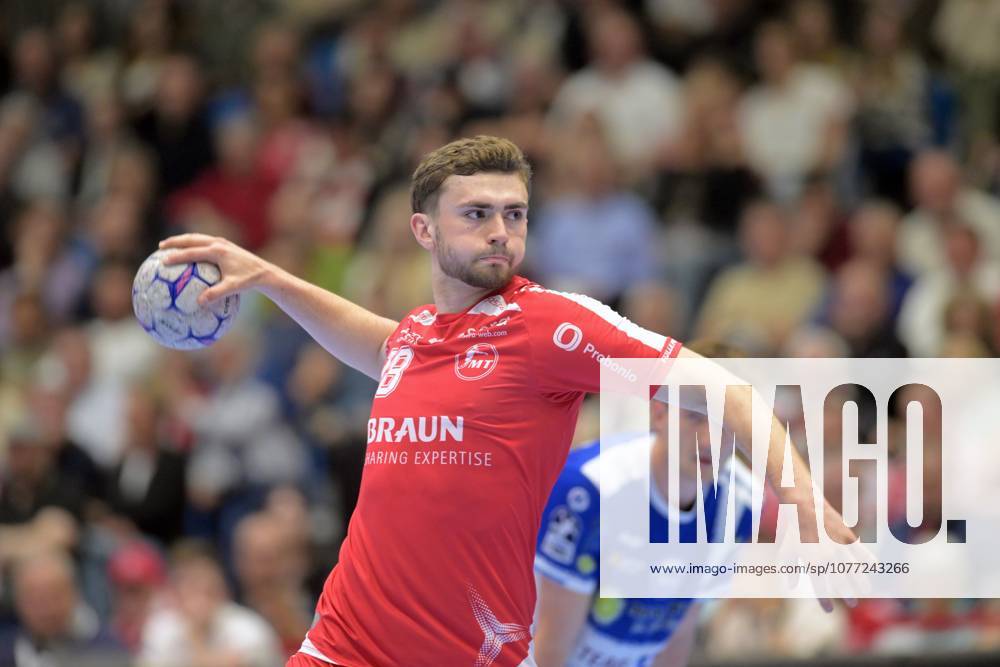 Florian Drosten MT Melsungen 18 on throw , GER, MT Melsungen ThSV Eisenach, Handball, 1 Bundesliga, 31 Matchday, Season 2025 2026, 09 05 2026, GER, MT Melsungen ThSV Eisenach, Handball, 1 Bundesliga, 31 Matchday, Season 2025 2026, 09 05 2026 Kassel