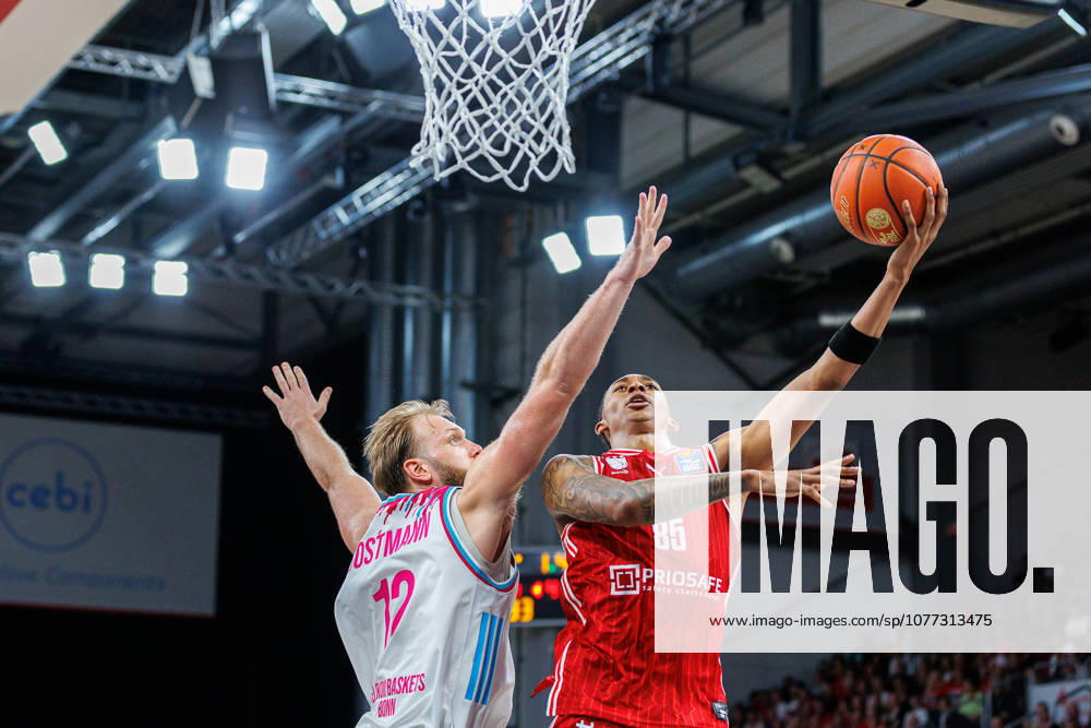 Melvin Jostmann Telekom Baskets Bonn, 12 , Austin Crowley BMA365 Bamberg Baskets, 85 , BMA365 Bamberg Baskets vs Telekom Baskets Bonn, Basketball, easyCredit BBL, Matchday 34, 10 05 2026 BMA365 Bamberg Baskets vs Telekom Baskets Bonn, Basketball, easyCredit BBL, Matchday 34, 10 05 2026 Bamberg