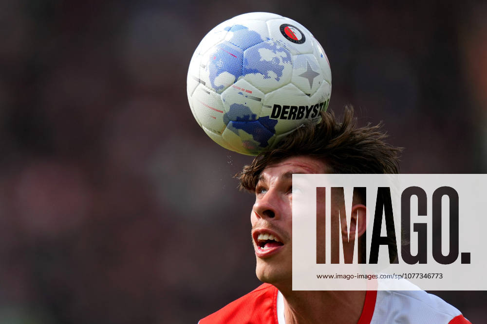 Eredivisie: Feyenoord Rotterdam v AZ Alkmaar Rotterdam - Jordan Bos of Feyenoord Rotterdam during the 33rd competition round of the 2025 2026 Eredivisie season. The match is set between Feyenoord Rotterdam and AZ Alkmaar at De Kuip on 10 May 2026 in Rotterdam, The Netherlands.