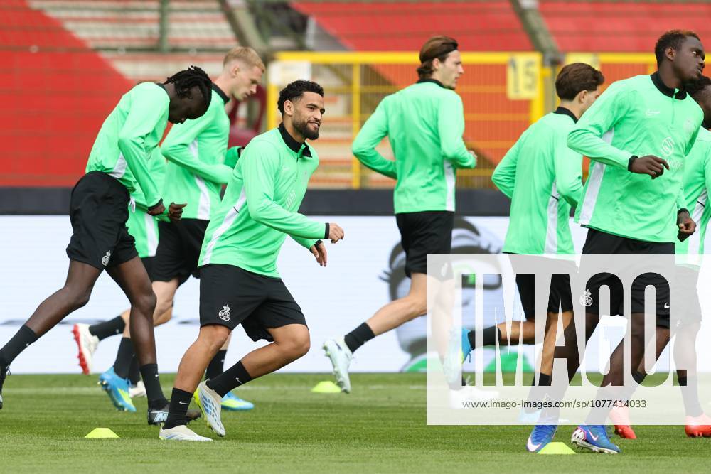Union s Adem Zorgane pictured during a training session of Royale Union Saint-Gilloise ahead of the final of the Croky Cup Belgian cup competition, Wednesday 13 May 2026 in Brussels. BRUNOxFAHY x173729837x