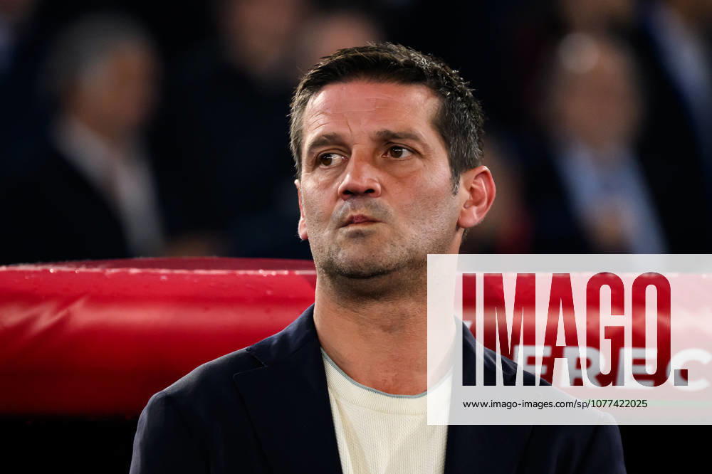 Cristian Chivu, head coach of FC Internazionale, looks on during the 2025 2026 Coppa Italia football final between SS Lazio and FC Internazionale at Stadio Olimpico in Rome (Italy), May 13, 2026. AndreaxStaccioli