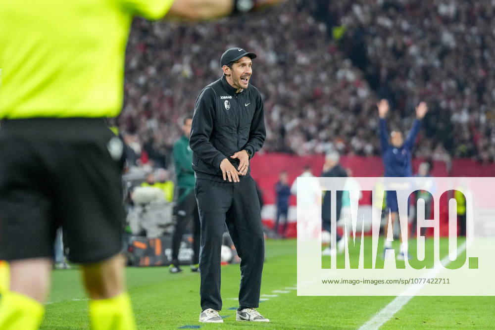 Julian Schuster SC Freiburg, Coach , Germany, Football, UEFA Europa League, Semifinal, Second leg, 2025 2026, SC Freiburg vs SC Braga, 07 05 2026, Europa Park Stadion, Freiburg Freiburg Europa Park Stadion Baden Württemberg Germany