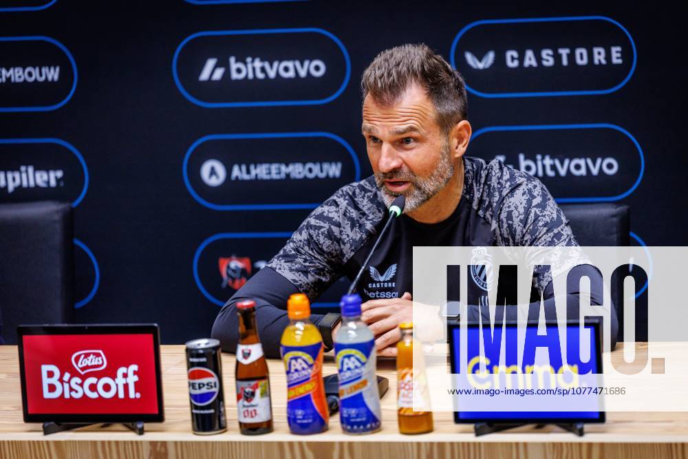 Club s head coach Ivan Leko pictured during a press conference, PK, Pressekonferenz of Belgian soccer team Club Brugge KV, Friday 15 May 2026 in Brugge, regarding their lasts games of the Champion s Play-Off (PO 1) competition of the Jupiler Pro League. KURTxDESPLENTER x173965568x