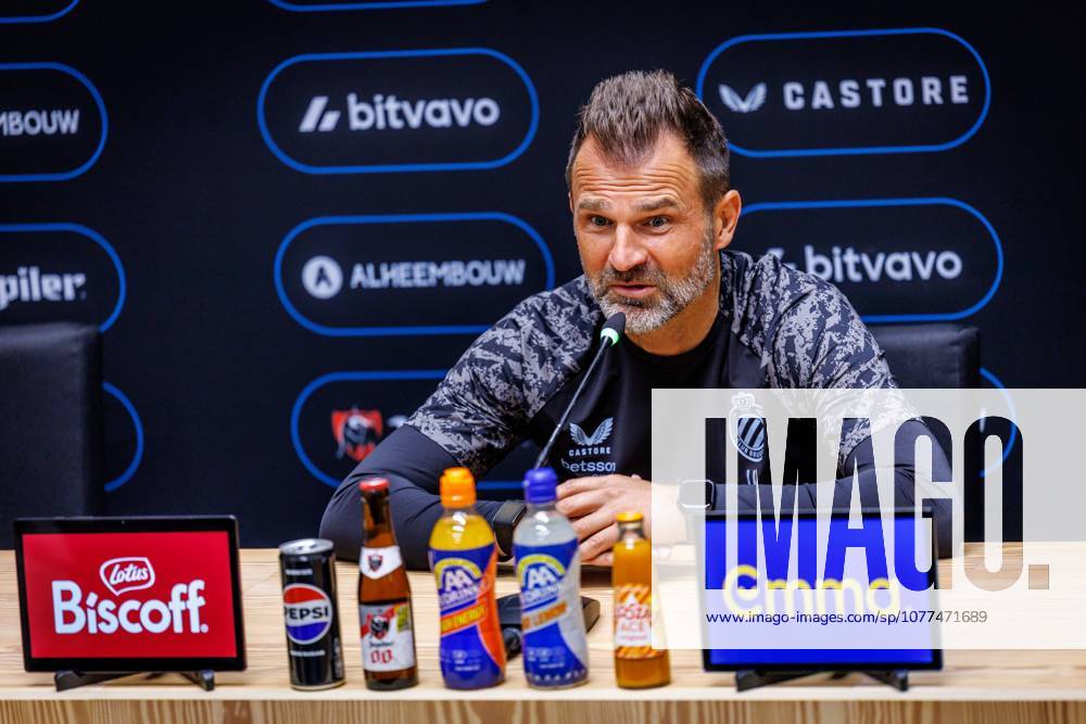 Club s head coach Ivan Leko pictured during a press conference, PK, Pressekonferenz of Belgian soccer team Club Brugge KV, Friday 15 May 2026 in Brugge, regarding their lasts games of the Champion s Play-Off (PO 1) competition of the Jupiler Pro League. KURTxDESPLENTER x173965587x