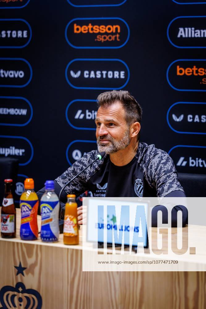 Club s head coach Ivan Leko pictured during a press conference, PK, Pressekonferenz of Belgian soccer team Club Brugge KV, Friday 15 May 2026 in Brugge, regarding their lasts games of the Champion s Play-Off (PO 1) competition of the Jupiler Pro League. KURTxDESPLENTER x173965701x
