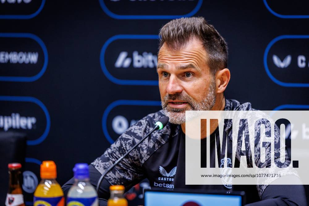 Club s head coach Ivan Leko pictured during a press conference, PK, Pressekonferenz of Belgian soccer team Club Brugge KV, Friday 15 May 2026 in Brugge, regarding their lasts games of the Champion s Play-Off (PO 1) competition of the Jupiler Pro League. KURTxDESPLENTER x173965778x