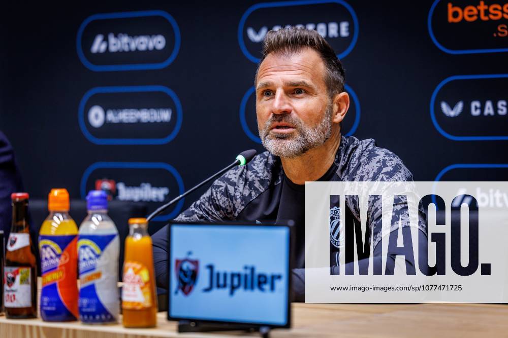 Club s head coach Ivan Leko pictured during a press conference, PK, Pressekonferenz of Belgian soccer team Club Brugge KV, Friday 15 May 2026 in Brugge, regarding their lasts games of the Champion s Play-Off (PO 1) competition of the Jupiler Pro League. KURTxDESPLENTER x173965852x