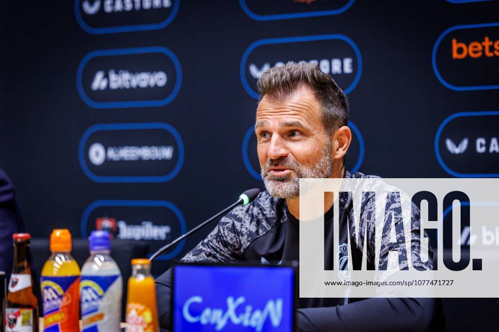 Club s head coach Ivan Leko pictured during a press conference, PK, Pressekonferenz of Belgian soccer team Club Brugge KV, Friday 15 May 2026 in Brugge, regarding their lasts games of the Champion s Play-Off (PO 1) competition of the Jupiler Pro League. KURTxDESPLENTER x173965885x