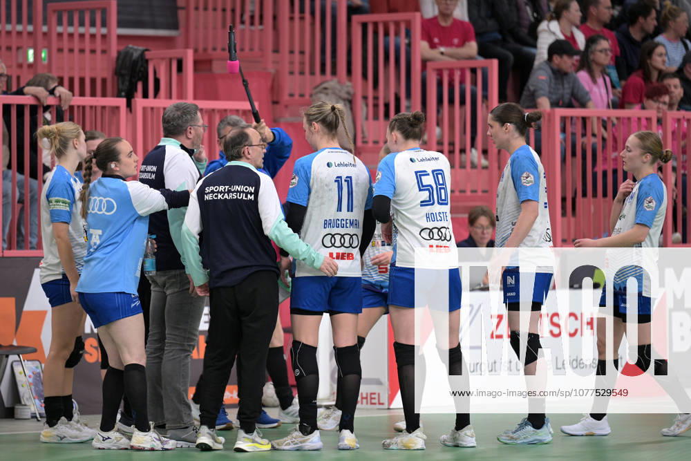 Time Out Sport Union Neckarsulm TusSies Metzingen vs Sport Union Neckarsulm , Handball, Alsco HBF, 5 Play Off League Matchday, Season 2025 2026, 16 05 2026 TusSies Metzingen vs Sport Union Neckarsulm , Handball, Alsco HBF, 5 Play Off League Matchday, Season 2025 2026, 16 05 2026 Tuebingen
