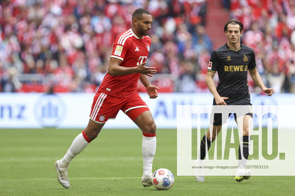 Jonathan Tah FC Bayern München in action, on the ball, single action during the Bundesliga match between FC Bayern München and 1 FC Köln, Allianz Arena on May 16, 2026 in Munich, Germany Photo by Oliver Kaelke DeFodi Images Jonathan Tah FC Bayern München controls the ball during the Bundesliga match between FC Bayern München and 1 FC Köln at Allianz Arena on May 16, 2026 in Munich, Germany Photo by Oliver Kaelke DeFodi Images DFL regulations prohibit any use of photographs as image sequences and or quasi video Photo by Oliver Kaelke DeFodi Images