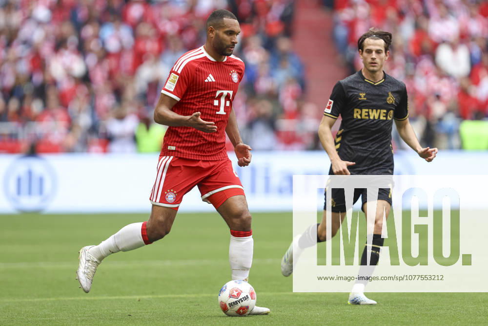 Jonathan Tah FC Bayern München in action, on the ball, single action during the Bundesliga match between FC Bayern München and 1 FC Köln, Allianz Arena on May 16, 2026 in Munich, Germany Photo by Oliver Kaelke DeFodi Images Jonathan Tah FC Bayern München controls the ball during the Bundesliga match between FC Bayern München and 1 FC Köln at Allianz Arena on May 16, 2026 in Munich, Germany Photo by Oliver Kaelke DeFodi Images DFL regulations prohibit any use of photographs as image sequences and or quasi video Photo by Oliver Kaelke DeFodi Images