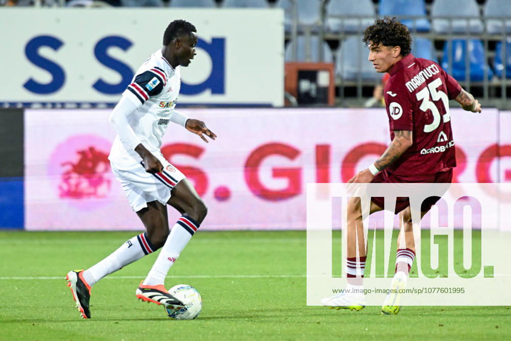 Cagliari s Paul Mendy in action during the Serie A soccer match between Cagliari Calcio and Torino at the Unipol Domus in Cagliari, Sardinia - Sunday 17th May. - Soccer