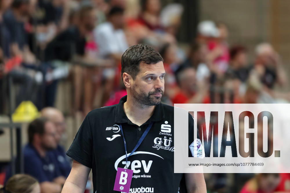 Coach Norman Rentsch Zwickau , SV Union Halle Neustadt vs BSV Sachsen Zwickau, Handball Bundesliga Women, Play Offs 5 11 Matchday 6, Season 2025 26, 23 05 2026 Halle SWH Arena Sachsen Anhalt Germany