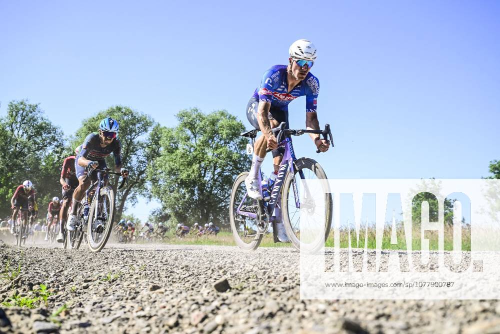 Belgian Niels Vandeputte of Alpecin-Premier Tech pictured in action during the Antwerp Port Epic men s elite one day cycling race, 196,4 km in and around Antwerp, Monday 25 May 2026. TOM GOYVAERTS TomxGoyvaerts x175082804x