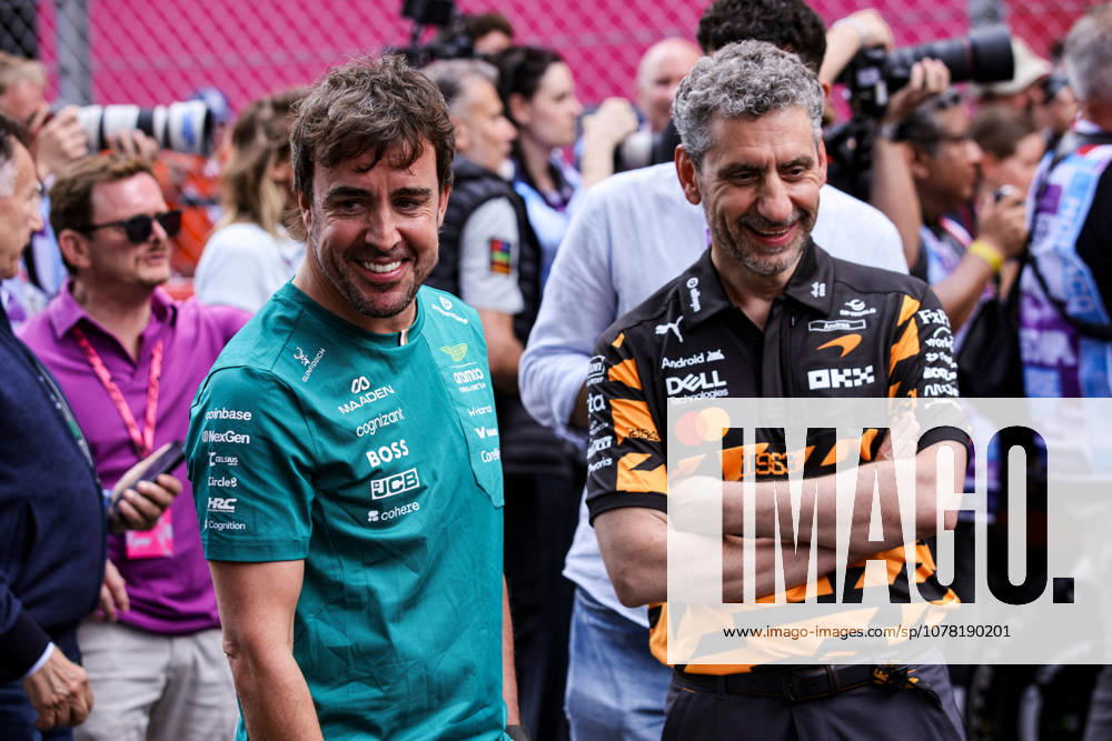 ALONSO Fernando spa , Aston Martin F1 Team Honda AMR26, portrait STELLA Andrea ita , Team Principal of McLaren F1 Team, portrait Monte Carlo Monaco
