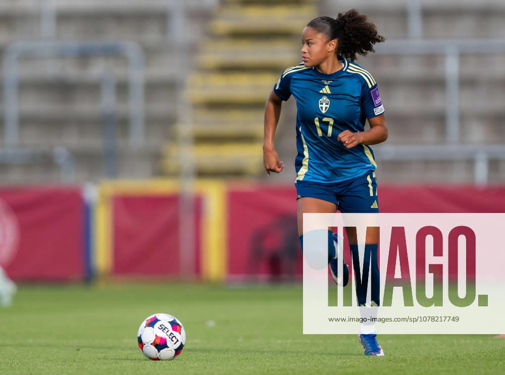 Felicia Schröder of Sweden during the FIFA Womens World Cup Qualifier football match between Denmark and Sweden on June 5, 2026 in Odense Photo Ludvig Thunman BILDBYRAN code LT LT0798 fotboll football soccer fotball vm kval kval fifa womens world cup qualifier qualifier danmark sverige sweden denmark dam bbeng