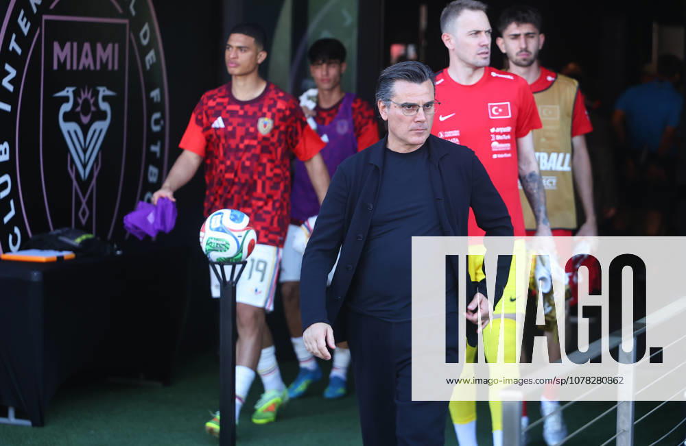 Turkiye s head coach Vincenzo Montella during the International Friendly, Länderspiel, Nationalmannschaft match between Turkiye and Venezuela at Inter Miami FC Stadium on June 7, 2026 in Miami, United States. (