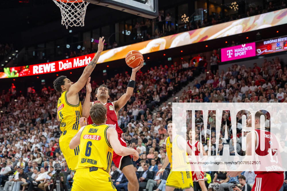 Oscar da Silva 1 FC Bayern Basketball at the basket, FC Bayern Basketball vs Alba Berlin, BBL, Final 2, 14 06 2026 Munich Bavaria Germany