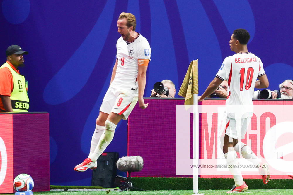 Harry Kane of England celebrates scoring a goal during the FIFA World Cup, WM, Weltmeisterschaft, Fussball 2026 last 32 match between England and Congo DR at the Mercedez-Benz Stadium, Atlanta, USA on 1 July 2026.