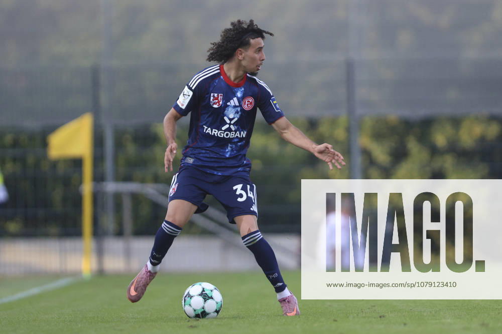 Anas Slimani of Fortuna Düsseldorf in action, on the ball, making a solo run during the friendly match between 1 FC Monheim and Fortuna Düsseldorf at the Merkur Spielbanken Arena on July 3, 2026, in Monheim am Rhein, Germany Photo by Oliver Kaelke, DeFodi Images Anas Slimani of Fortuna Düsseldorf controls the ball during the friendly match between 1 FC Monheim and Fortuna Düsseldorf at Merkur Spielbanken Arena on July 3, 2026 in Monheim, Germany Photo by Oliver Kaelke, DeFodi Images Photo by Oliver Kaelke, DeFodi Images