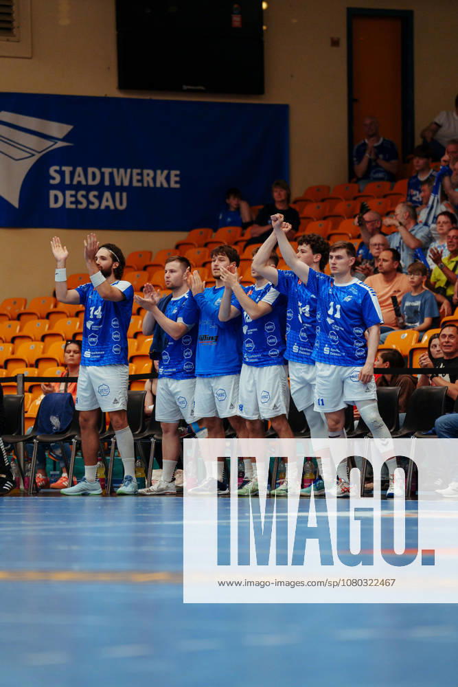 2 Handball Bundesliga 32 Matchday Dessau Roßlauer HV 06 SG BBM Bietigheim cheering the Bank the Dessau Roßlauer HV 06 at 22 05 2026 in Anhalt Arena, Dessau Rosslau Saxony Anhalt Dessau Rosslau Anhalt Arena Dessau Saxony Anhalt Germany