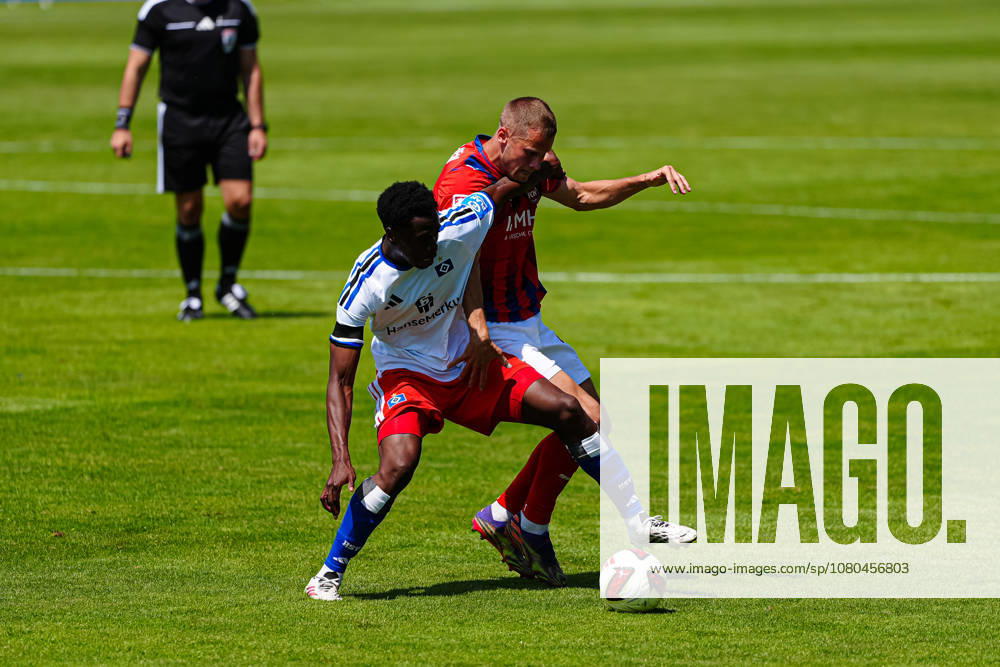 Albert Sambi Lokonga, Hamburger SV, 06; Adrian Beck, 1 FC Heidenheim, 21 AUT; Hamburger SV vs. 1 FC Heidenheim, soccer, friendly match, 2026–2027 season, July 25, 2026 (AUT), Hamburger SV vs. 1 FC Heidenheim, Soccer, Friendly, 2026–2027 Season, July 25, 2026, Kematen