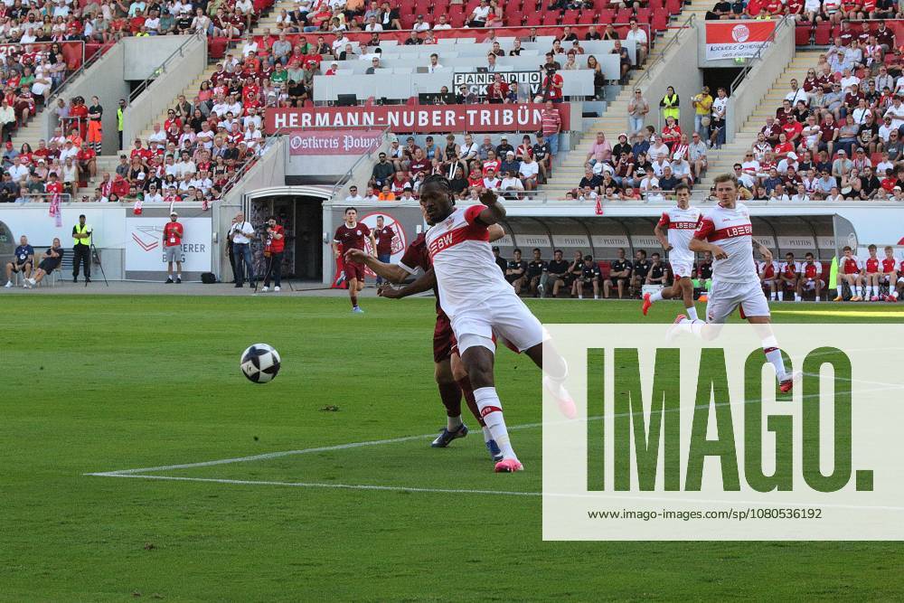 Offenbach am Main, Pluto Stadium at Bieberer Berg Anniversary Match: Kickers Offenbach OFC vs. VfB Stuttgart Maximilian Schmid 9, OFC vs. Dan Axel Zagadou VfB