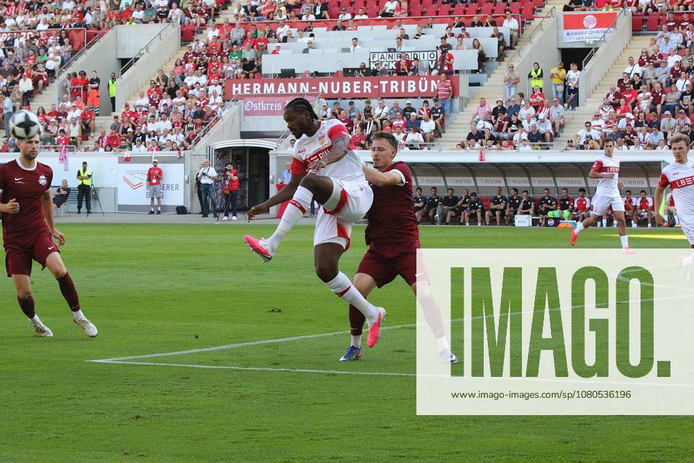 Offenbach am Main, Pluto Stadium at Bieberer Berg Anniversary Match: Kickers Offenbach OFC vs. VfB Stuttgart Maximilian Schmid 9, OFC vs. Dan Axel Zagadou VfB